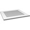 Ekena Millwork Vertical Surface Mount PVC Gable Vent: Non-Functional, w/ 3-1/2"W x 1"P Standard Frame, 26"W x 24"H GVPVE26X2401SN - alternate 3